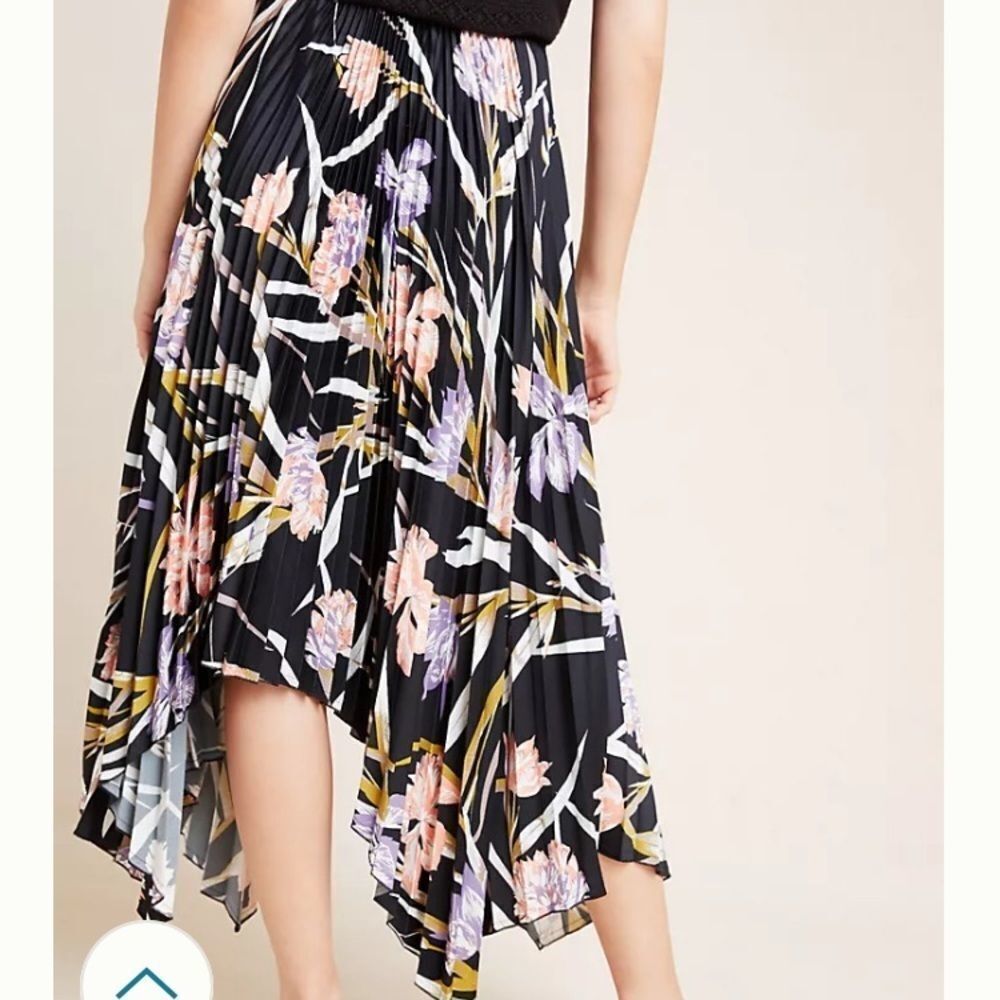 NWT Anthro Corey Lynn Calter Pleated Floral Skirt - Picture 3 of 4